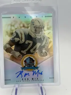 Panini Ron Mix On Card Auto Chargers Hall of Fame HOF Autograph Football Card - Image 1