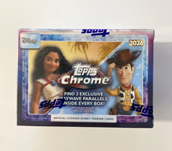 2026 Topps Chrome Disney Value Box Factory Sealed In Hand - Lot of 3 - Image 1