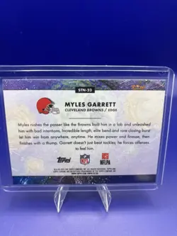 2025 Topps Chrome COSMIC - Myles Garrett Stars In The Night #STN-23 BROWNS - Image 2
