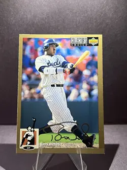 1994 Upper Deck Collector's Choice - Barry Bonds #610 Gold Foil Signature - Image 1