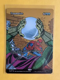 Traumatize - 0015 - M - Borderless - Marvel's Spider-Man - MTG - NM/M Non-Foil - Image 1