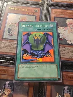 Yugioh TCG Dragon Treasure LOB-092 1st Edition Short Print NA English Vintage - Image 1