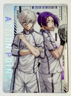 Action Point Card UA03NC_BLK-2-AP01 Blue Lock Nagi & Reo Union Arena JPN - Image 1