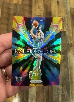 2023-24 Panini Prizm - Kaleidoscopic LaMelo Ball #17 Gold Prizm /10 - Image 1