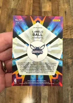 2023-24 Panini Prizm - Kaleidoscopic LaMelo Ball #17 Gold Prizm /10 - Image 2
