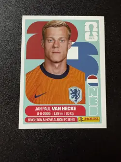 2026 Panini FIFA World Cup Stickers (United Edition) #NED 9 Jan Paul van Hecke - Image 1
