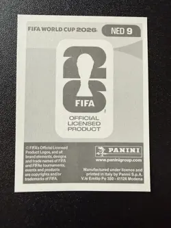 2026 Panini FIFA World Cup Stickers (United Edition) #NED 9 Jan Paul van Hecke - Image 2