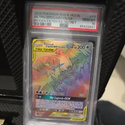 Moltres Zapdos Articuno GX 2019 Pokemon Sun Moon Hidden Fates #69 PSA 10 Secret - Image 1
