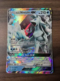 Alolan Ninetales GX - 22/145 - Guardians Rising - Ultra Rare - LP - Pokemon TCG - Image 1