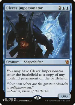 NM MTG CLEVER IMPERSONATOR THE LIST REPRINTS MYSTERY BOOSTER 2 - Image 1