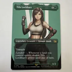 MTG Final Fantasy Tifa Lockhart Borderless #391 Rare English Magic Card NM - Image 1