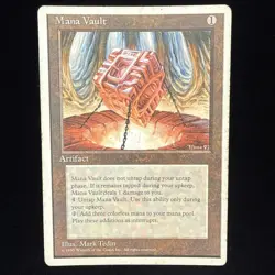 Magic: The Gathering Mana Vault 4th Edition Rare Artifact Mark Tedin #69 - Image 1