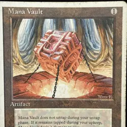 Magic: The Gathering Mana Vault 4th Edition Rare Artifact Mark Tedin #69 - Image 2