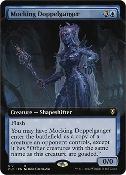 Mocking Doppelganger CLB 617- (Extended Art) Battle for Baldur's Gate - MTG NM - Image 1
