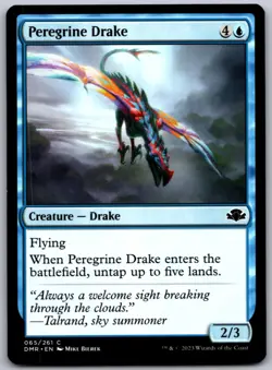 Peregrine Drake 65 C Dominaria Remastered Magic: The Gathering NM - Image 1