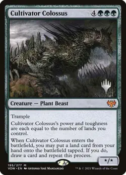 1x NM PROMO Cultivator Colossus Innistrad: Crimson Vow 195/277 Regular Mythic - Image 1