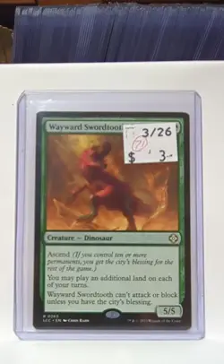 MTG 263 Wayward Swordtooth Commander: the Lost Caverns of Ixalan Regular 2023 - Image 3