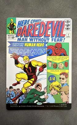 Daredevil, Man Without Fear (Borderless) (0398) Marvel Super Heroes Foil - Image 1