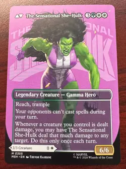 MTG Marvel Super Heroes Jennifer Walters Borderless 0355 Non-Foil - NM/M - Image 2