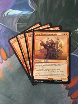 Siege-Gang Commander x 4 | 7% Off 2+ | UB: Lord of the Rings | NM | MTG - Image 1