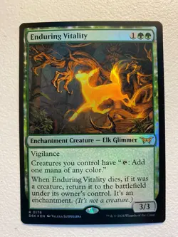 MTG 1x FOIL Enduring Vitality # 176 Duskmourn: House of Horror Magic the x1 NM - Image 1