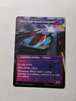 Slicer, Hired Muscle Shattered Glass Foil #021 Mythic Red EN 2022 - Image 2