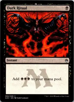 Dark Ritual 82 Common Masters 25 MTG Near Mint - Image 1