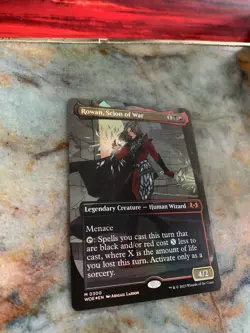 [MTG] Rowan, Scion of War (Borderless Foil) Wilds of Eldraine WOE - Image 1