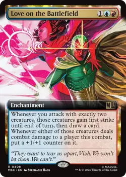 x1 Love on the Battlefield - Extended Art R MTG Commander: Marvel Super Heroes M - Image 1