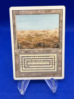 VTG Magic the Gathering Revised Edition Scrubland Dual Land Reserved List LP/MP - Image 1