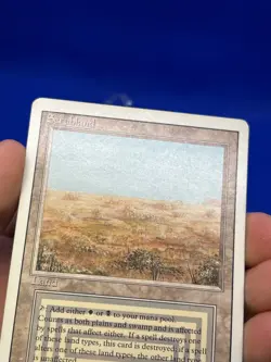 VTG Magic the Gathering Revised Edition Scrubland Dual Land Reserved List LP/MP - Image 3