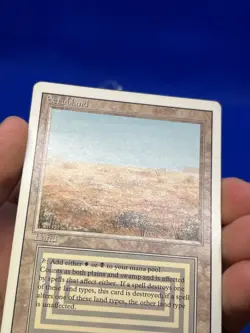 VTG Magic the Gathering Revised Edition Scrubland Dual Land Reserved List LP/MP - Image 4