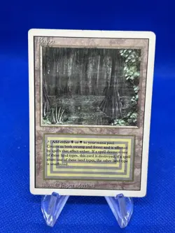 VTG Magic the Gathering Revised Edition Bayou Dual Land Reserved List LP/MP - Image 1