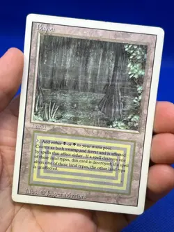 VTG Magic the Gathering Revised Edition Bayou Dual Land Reserved List LP/MP - Image 2