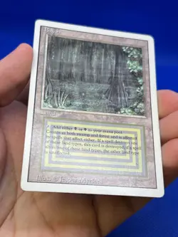 VTG Magic the Gathering Revised Edition Bayou Dual Land Reserved List LP/MP - Image 5