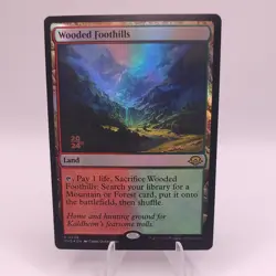 Wooded Foothills Prerelease Foil - Modern Horizons 3 MTG Magic the Gathering - Image 1