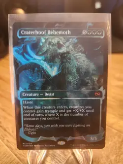 MTG Tarkir: Dragonstorm Craterhoof Behemoth (Showcase) Foil #0404 NM - Image 1
