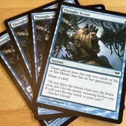 Thought Scour x4 - 52 C - Dark Ascension MTG Free Shipping - Image 1