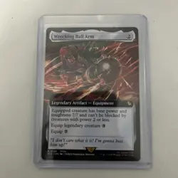 MTG Wrecking Ball Arm 128 Rare Extended Art Final Fantasy Commander - Image 1