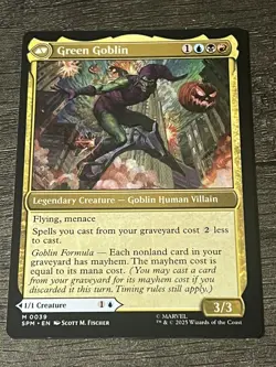 Norman Osborn Green Goblin MTG Spider-Man SPM 0039 NM English Regular Marvel - Image 2