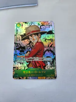 One Piece Card Monkey D. Luffy OP13-118 SEC Manga Alt Art Carrying His Will JP - Image 1