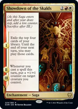 x1 Showdown of the Skalds R MTG Kaldheim M/NM, English - Image 1