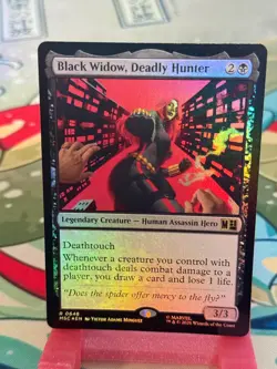 Commander: Marvel Super Heroes #648 Black Widow, Deadly Hunter Foil - Image 1