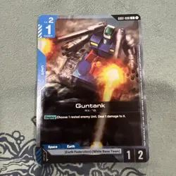 Guntank Gundam Card Game GD01-008 Championship Promo English Near Mint Foil - Image 1