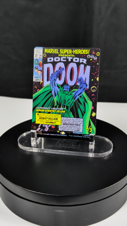 MTG Doctor Doom FOIL NM Marvel Super Heroes MSH #0394 Mythic COMIC ART - Image 2