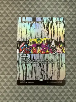 MTG Heroic Intervention #0078 Foil Borderless Mythic Marvel Universe: E-L (MAR) - Image 1
