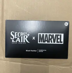 IN HAND Magic The Gathering Secret Lair X Marvel Black Panther Foil SEALED - Image 1