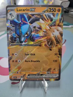 Lucario EX 082/142 Double Rare Holo Stellar Crown Pokemon TCG Card - Mint! - Image 1