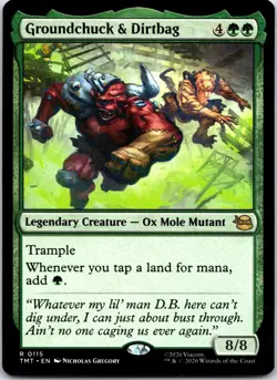 Groundchuck & Dirtbag 0115 Teenage Mutant Ninja Turtles Magic: The Gathering NM - Image 1