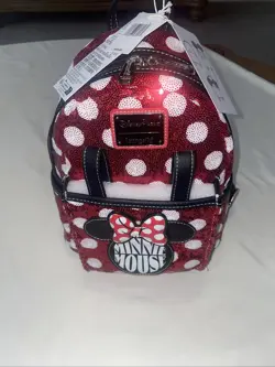 Brand New Disney Minnie Mouse Loungefly Mini Backpack - Image 1